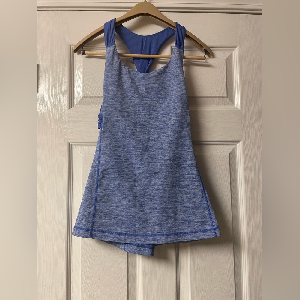 Lululemon Blue Twist Back tank top